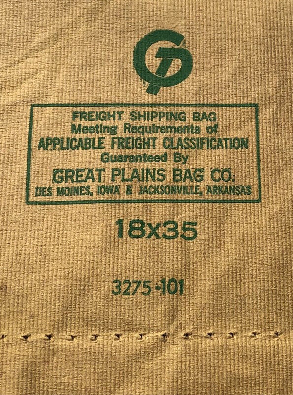 VINTAGE 1971 AMSOY 71 SOYBEAN SEED SACK FARM FIELD 60 lbs MULTIWALL PAPER BAG gallery