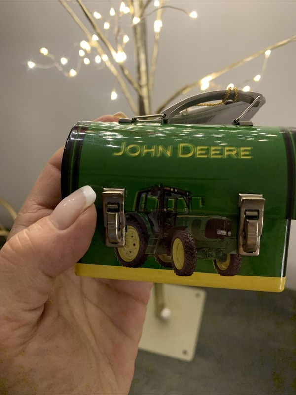 John Deere Tin Mini Lunch Box Ornament Trinket Box – Tin Box Co Original