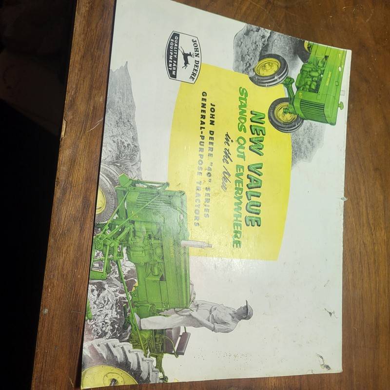 John Deere 40 General-Purpose Tractor Sales Brochure tricycle standard