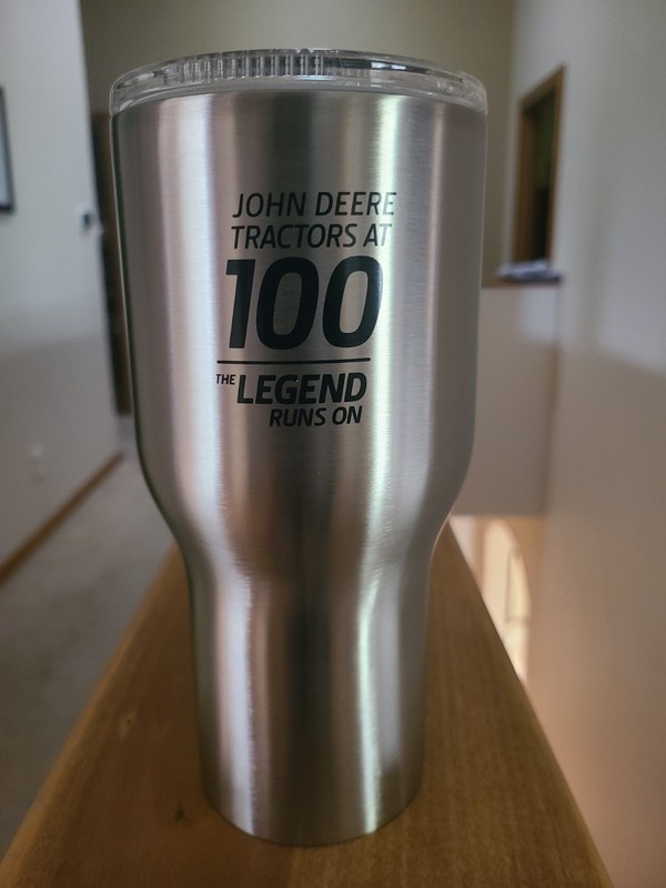 NEW John Deere Stainless Steel 30 Oz Insulated Travel Mug Tumbler with Lid