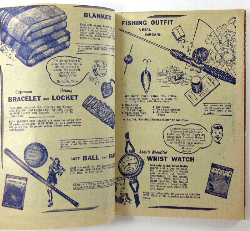 Vintage Garden Spot Seed Catalog Sales Prizes Toys Garden Almanac Lancaster 1955 gallery