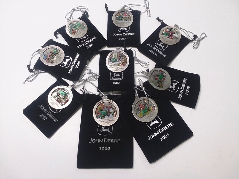 NEW John Deere Pewter Ornament Years 1999-2007. Choose Your Year(s)