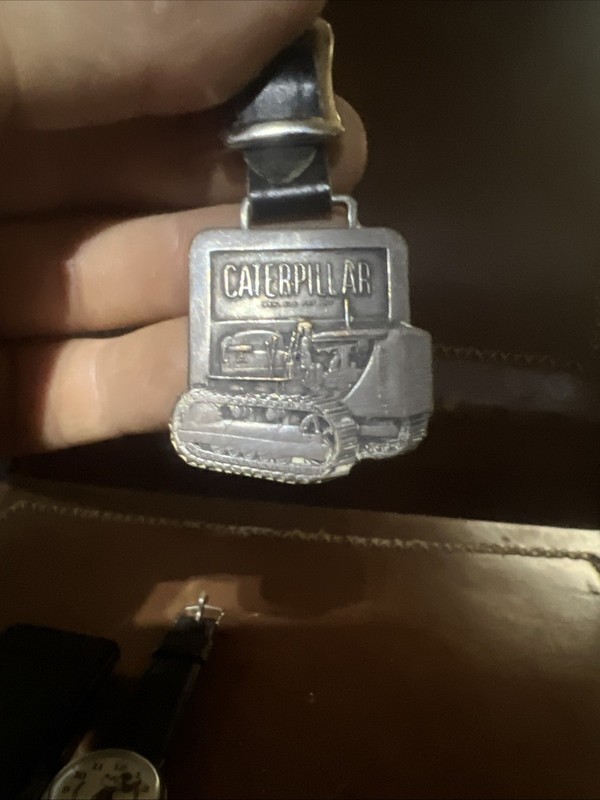Caterpillar CAT Medallion Watch Fob Perkins / Milton Co Boston & Springfield B8