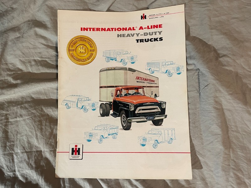 International Harvester A-Line Heavy Duty Trucks For 1957 Brochure A 170 180