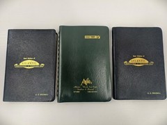 Vintage Atlantic Planner Notebooks Lot Of 3 Black Green 1982 1988 1997