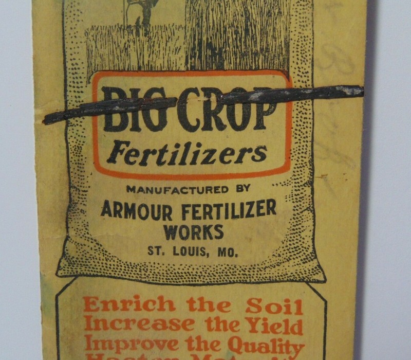 Vintage 1922 Armour Big Crop Fertilizers Farm Seed Pocket Notebook St. Louis MO gallery
