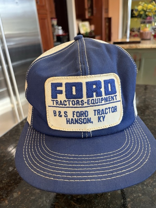 VTG Ford Tractor Snapback Cap Hat Trucker Mesh Foam Patch K Brand Hanson KY