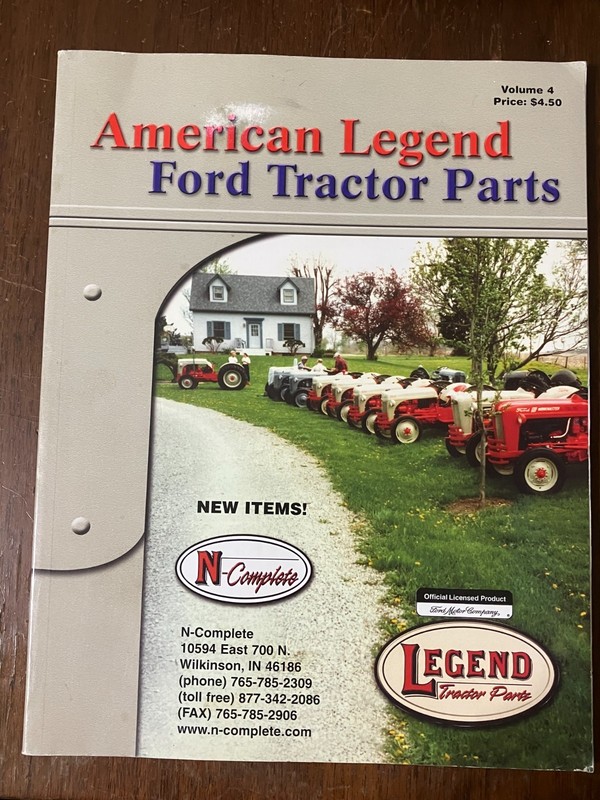 AMERICAN LEGEND FORD TRACTOR PARTS VOLUME 4 VINTAGE USED SOFTCOVER PARTS CATALOG