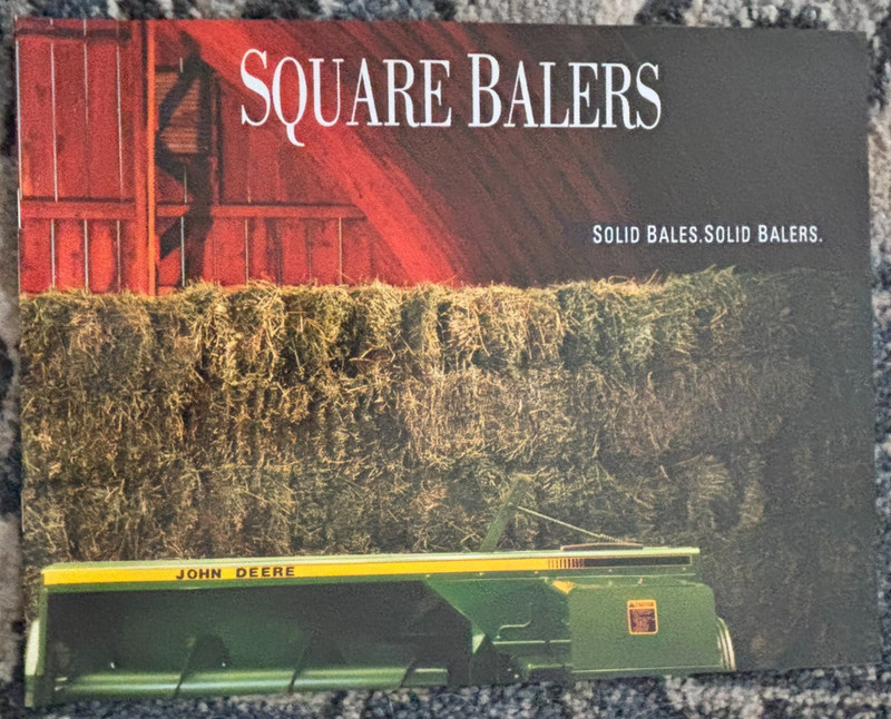 John Deere 328 338 348 Square Balers For 1993 Brochure DCPA26