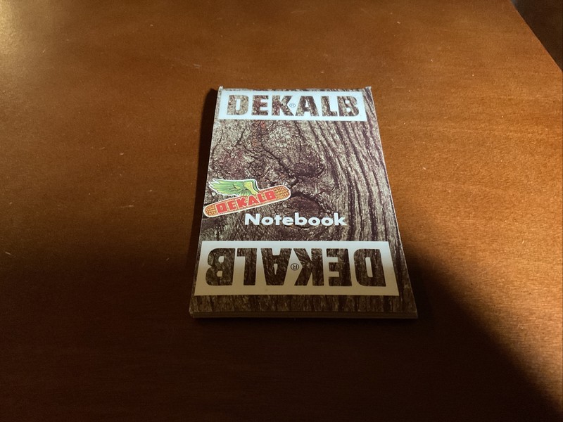 Vintage ~ Dekalb Corn Note Book Pocket Ledger Harvest Guides ~1960s~b16