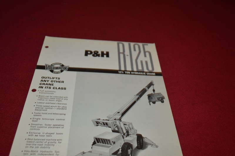 P&H Harnischfeger R-125 Rough Terrain Crane Dealer’s Brochure DCPA6