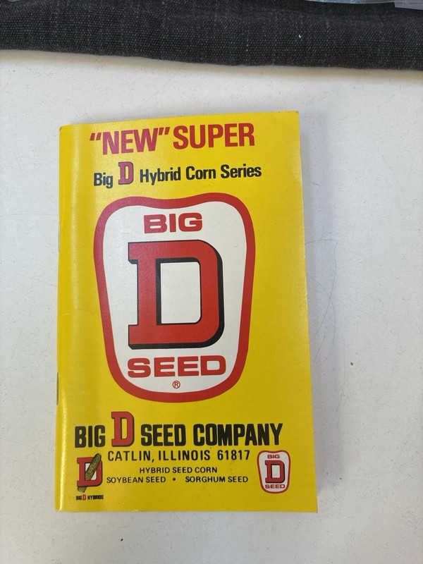1982–1984 Big D Seed Co. Illinois Hybrid Corn Soybean Catalog Booklet Vintage
