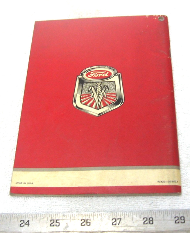 VINTAGE 1954 FORD 600 TRACTOR OWNER OPERATOR MANUAL ORIGINAL gallery