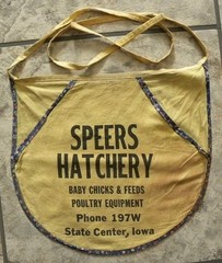 Vintage Speers Hatchery, Baby Chicks, Poultry Feed, State Center, Iowa Apron