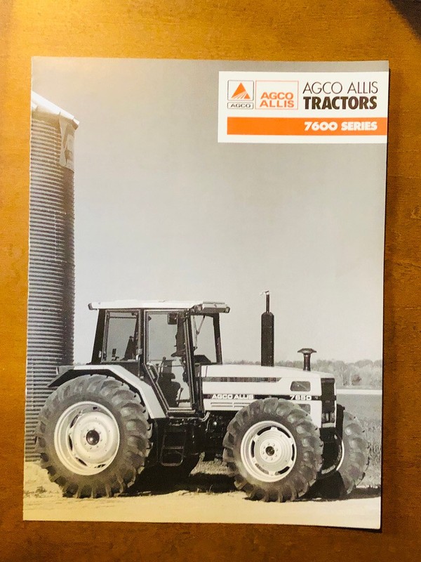 AGCO ALLIS 7600 Series 89/115/128 HP Tractors Specs Sales Brochure – Mint