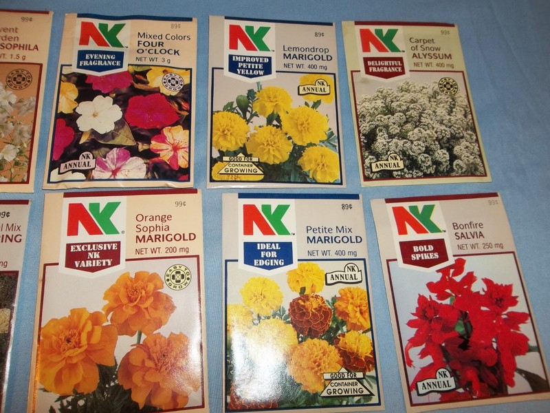Vtg LOT 20 UNOPENED NORTHRUP KING FLOWER SEED PACKETS ALL DIFFERENT 1987 gallery