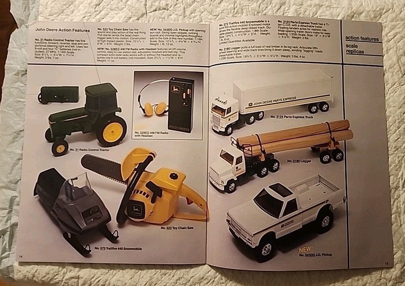 1984 Full Size John Deere Blueprint Replica Ertl Toys Catalog 16 Page gallery
