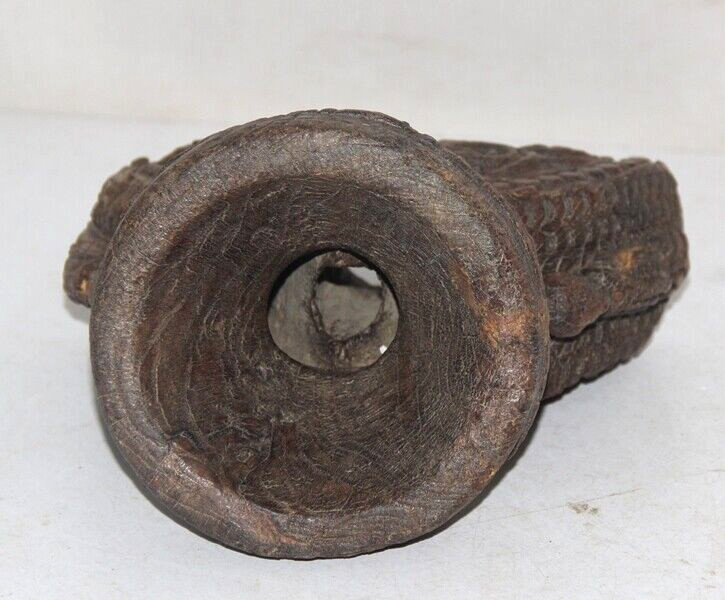 Antique Wooden Agricultulal Seed Spreader Bijni Original Old Hand Carved gallery