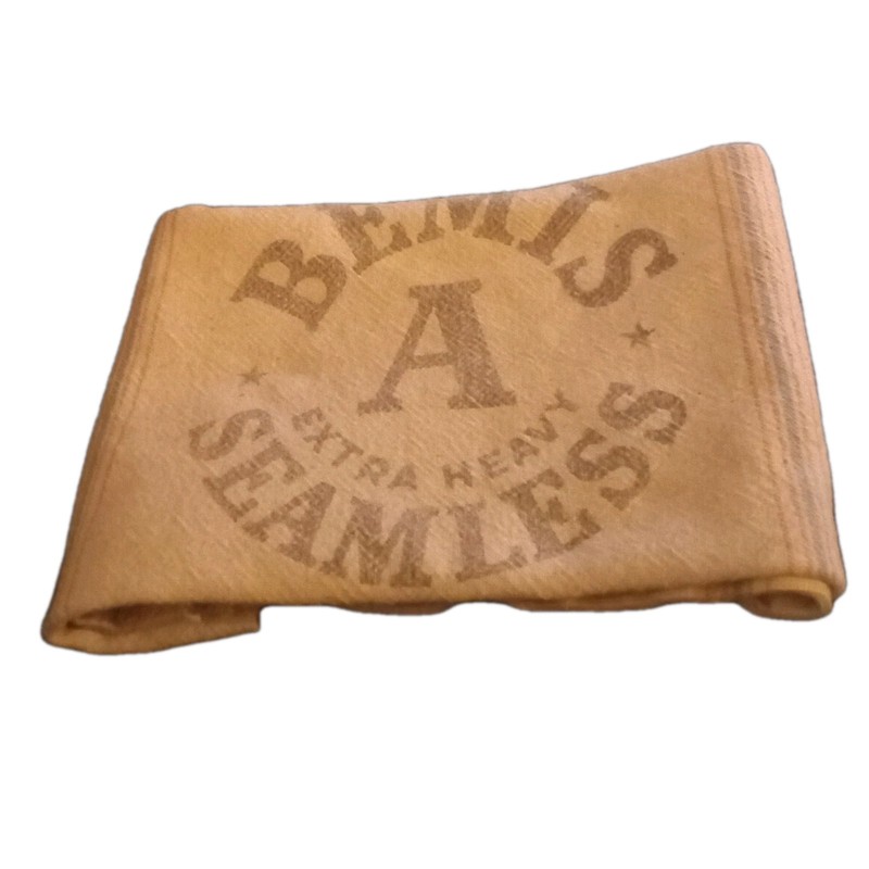 Large Authentic Stamped Vintage Seed Bag/ Thick Grain Sack -Bemis