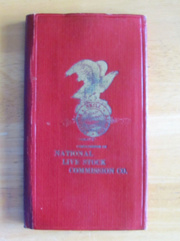 1919 National Livestock Commission Co Ledger Book Farm Cattle Horse and Sheep