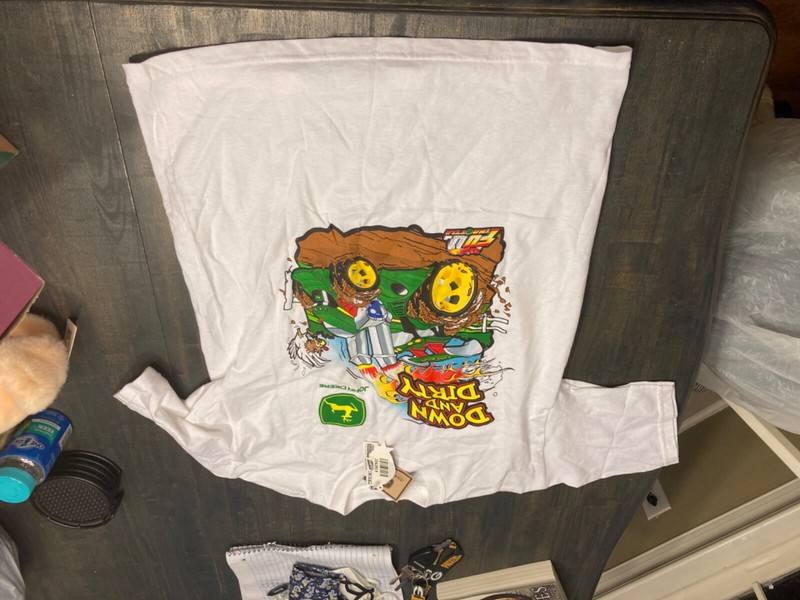 NWT Youth XL 18-20 Licensed John Deere T-Shirt Racing