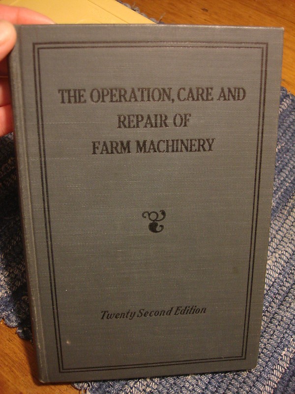 JOHN DEERE Book OPERATION, CARE & REPAIR OF FARM MACHINERY 22 Edition