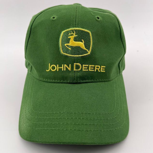 John Deere Green Baseball Cap Embroidered Logo Adjustable Hat