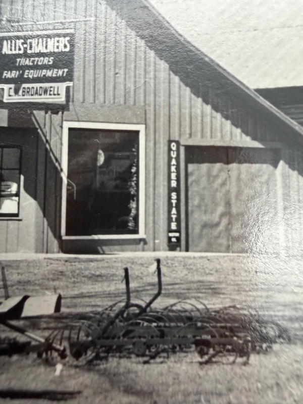 Vintage Allis Chalmers Tractor Dealer Photo CM Broadwell Morrisonville NY Farm gallery