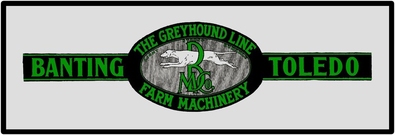 Banting Greyhound Line Sign: 8" x 24" USA STEEL XL Size - 3 LBs - Free Shipping