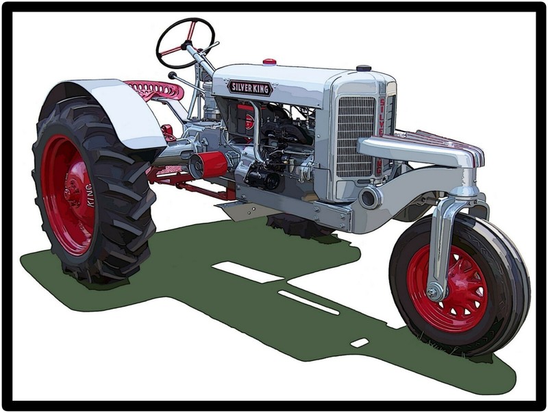 Silver King Tractors New Metal Sign: Model R66 Featured