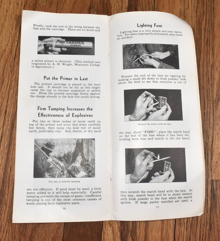 Vintage Atlas Powder Company Stumping with Farmex Farming Sales Brochure gallery
