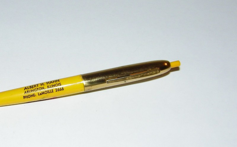 Vintage Revelation Advertising Ball Point Pen Pfister Hybrids Arlington IL. VGC gallery