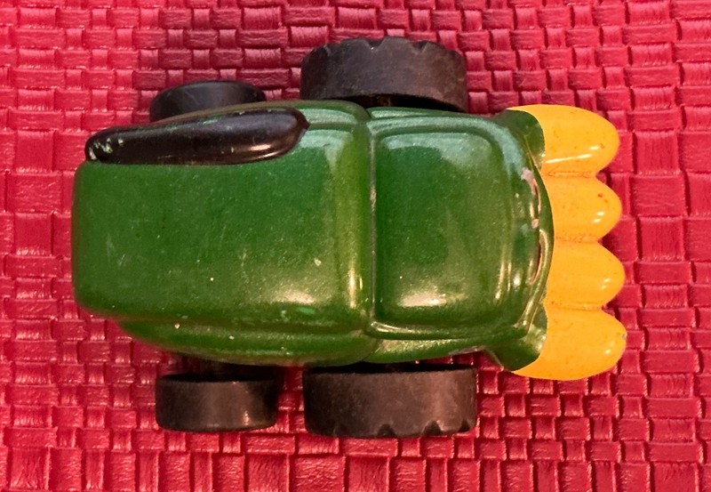 ERTL John Deere Toy corey Tractor Combine Green/Yellow Smiley Face gallery