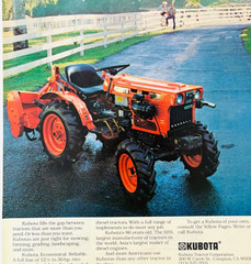 1977 Kubota Tractor Advertisement Vintage Agriculture Farming Mowing DWW13C