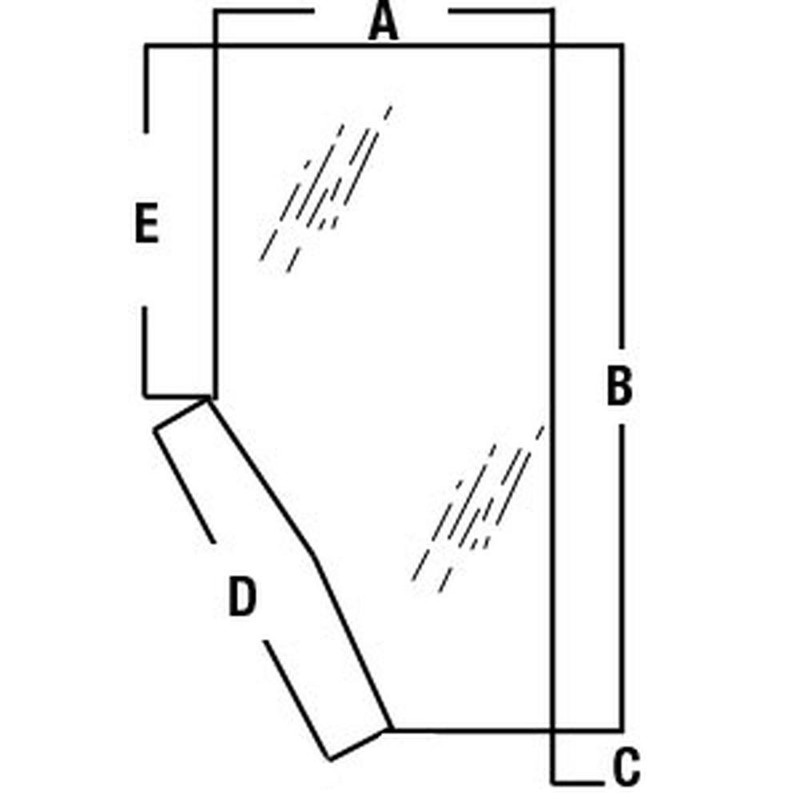 RH Door Glass Fits M105S M4900 M5700 M6800 M8200 M9000 M95S 3G710-70670 3G710706