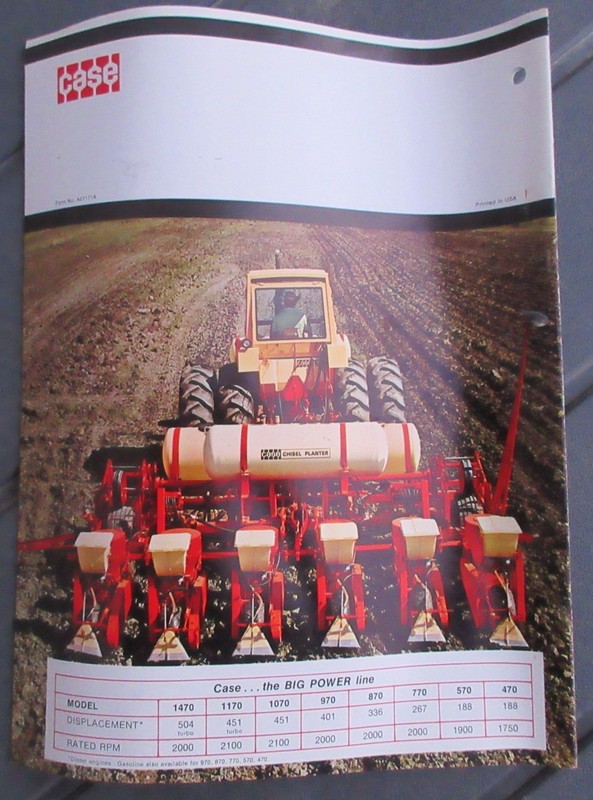 Vintage Case 970 1070 Farm Tractor Sales Brochure 1470 1170 870 770 570 470 gallery