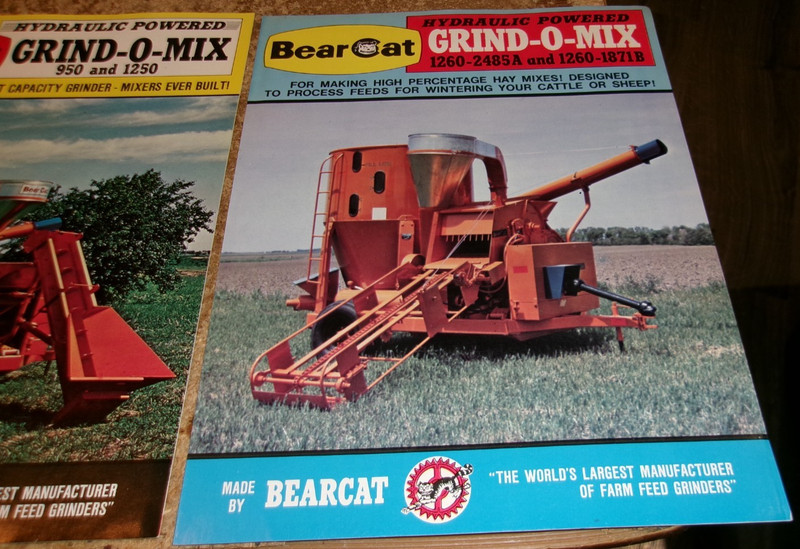 3-lot 1960's-70's bearcat grinder/mixer brochures in good shape used gallery