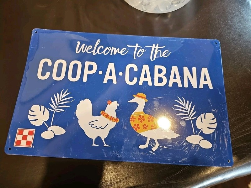 Purina coop sign Welcome To The Coop A Cavana Collectable Metal sign