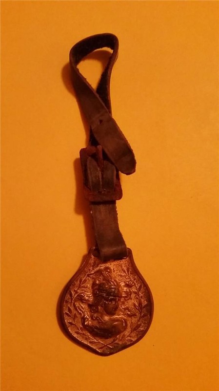 RARE VINTAGE “VERY EARLY 1900’s WATCH FOB – JULIUS CAESAR ROMAN GREEK GOD”
