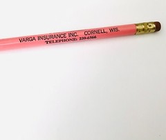 Vtg Farmers Mutual Hail Insurance Co. Varga Insurance Cornell WI Promo Pencil