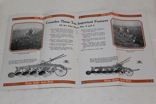 Original John Deere 5 and 6 Tractor Plows Brochure A-203-35-7 16 Pages MINT gallery