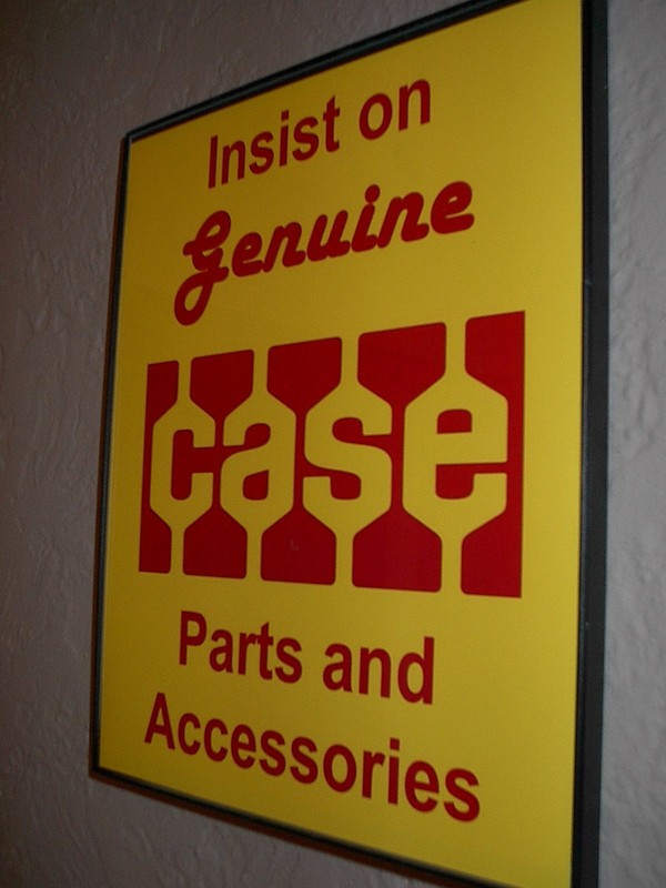 Case GenParts Farm Tractor Garage Man Cave Advertising Sign