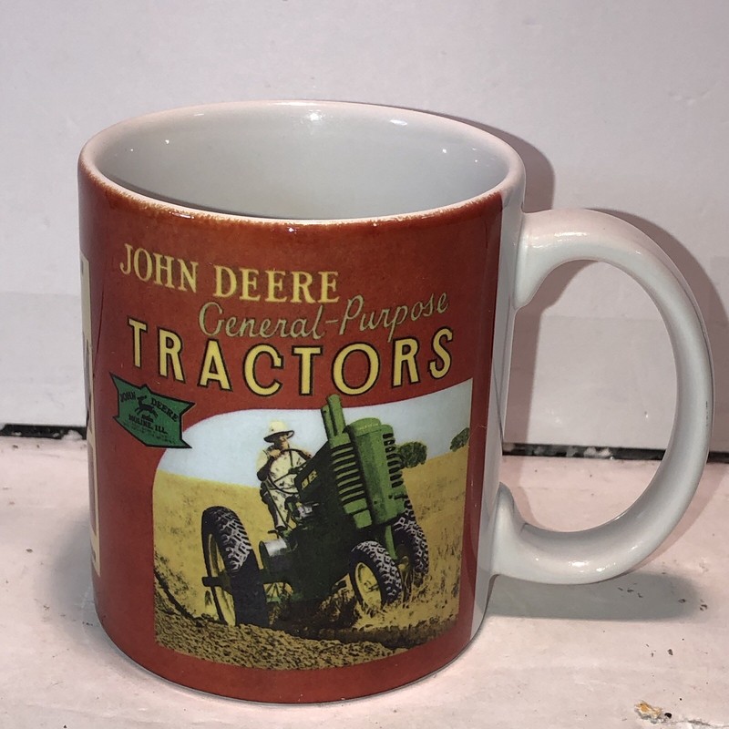 John Deer Tractors, Ceramic Coffee Cup  Mug Vintage