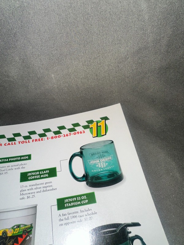 John Deere Motorsports Nascar Merchandise Catalog - 1996 gallery