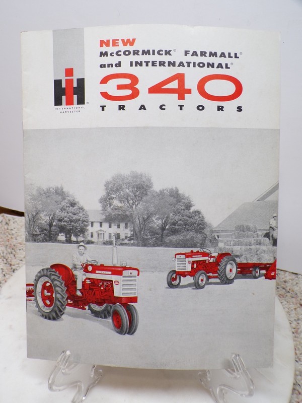 New McCormick Farmall & International 340 Tractors IH ORIGINAL Booklet CR-1180-I