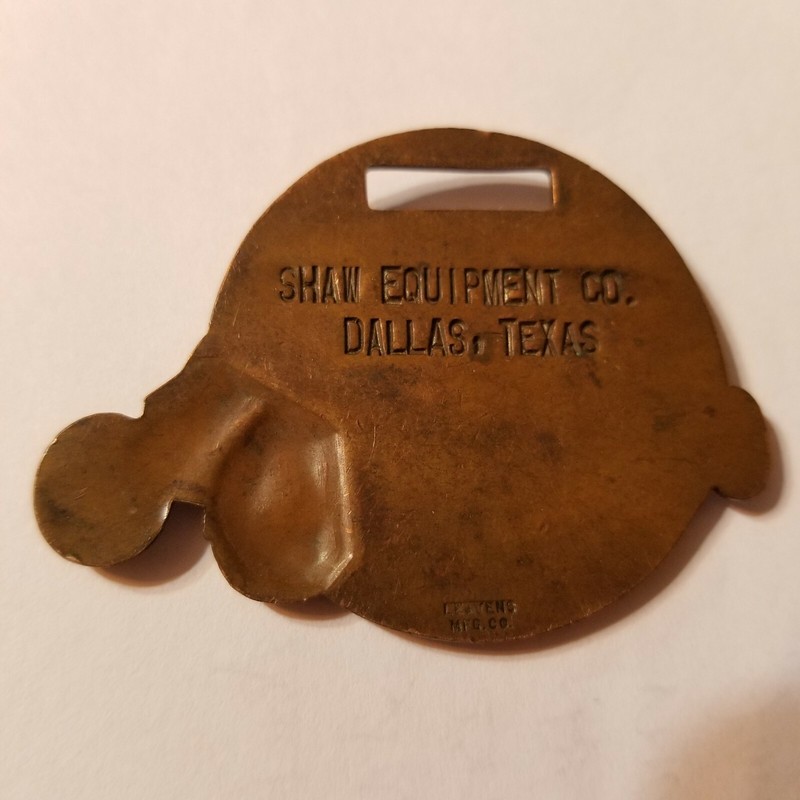 ALLIS CHALMERS BRASS TRACTOR FOB SHAW EQUIPMENT CO. DALLAS TEXAS by LEAVENS MFG gallery