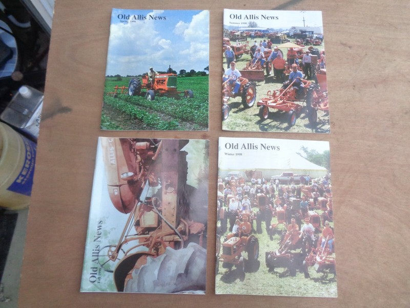 Old Allis News Magazine 4 Issues 1998 Allis Chalmers Tractors Implements