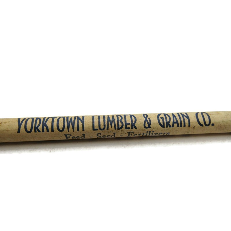 Vintage Advertising Pencil Yorktown Lumber & Grain Co. Illinois Farming Ag Promo gallery