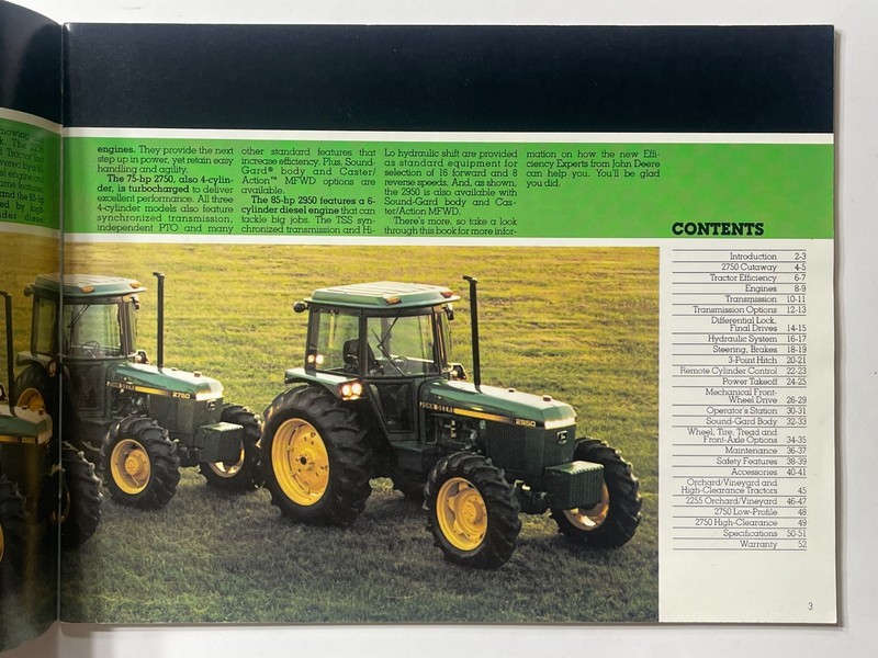 John Deere Tractors 2150 - 2950 45-85 HP Sales Brochure *1984* (Showroom Book) gallery