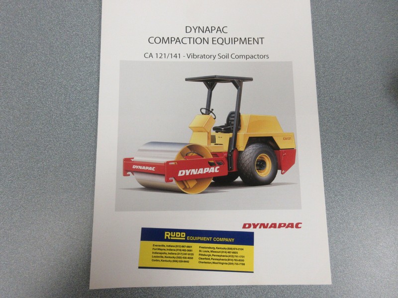 Dynapac CA 121/141 Roller Compactor Brochure 4 Page